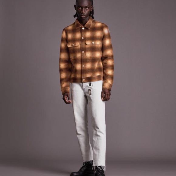 Allsaints Sundown Jacket size XL - New Condition - Plaid Pattern - Wool Like - Picture 5 of 5